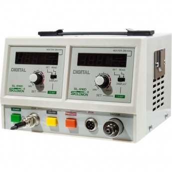 Двухканальная цифровая паяльная станция SOLOMON SL-916D 50 Вт 20A000056